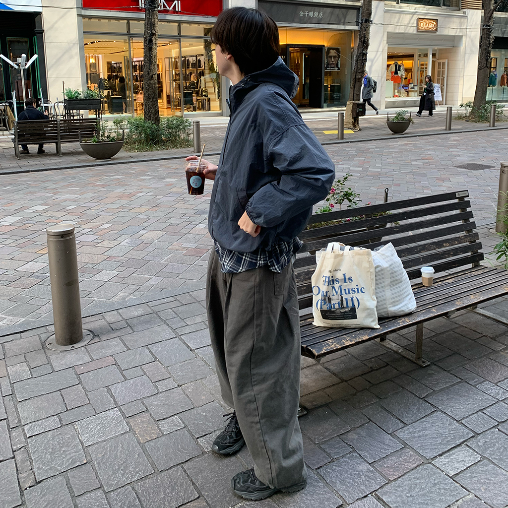 ユニセックス）チェックフードウィンドブレーカー | ファッション通販