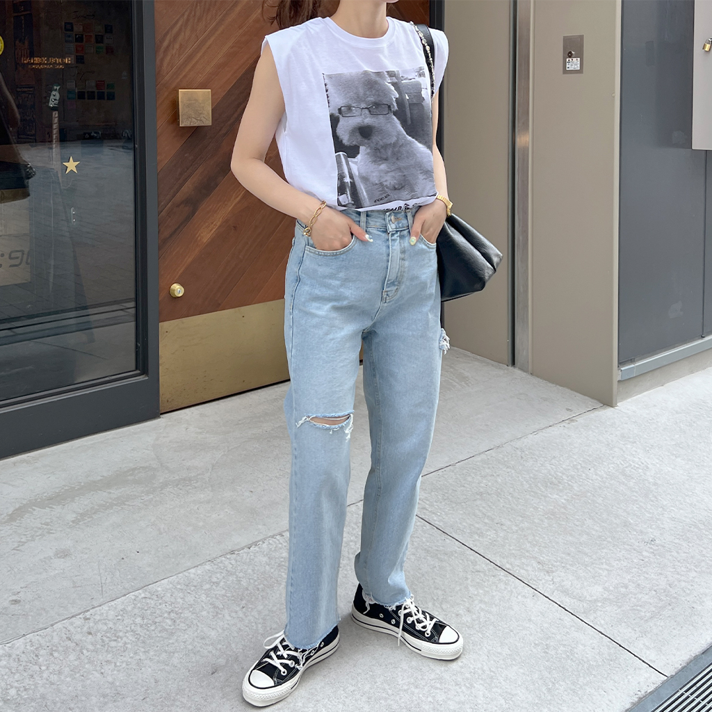 ダメージデニムパンツ | ファッション通販サイト NUGU