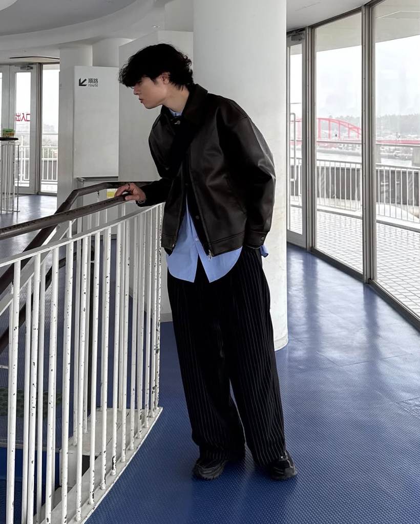 ストライプワイドスラックス | ファッション通販サイト NUGU