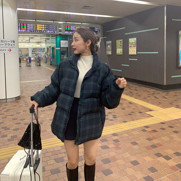 チェックダウンコート | ファッション通販サイト NUGU