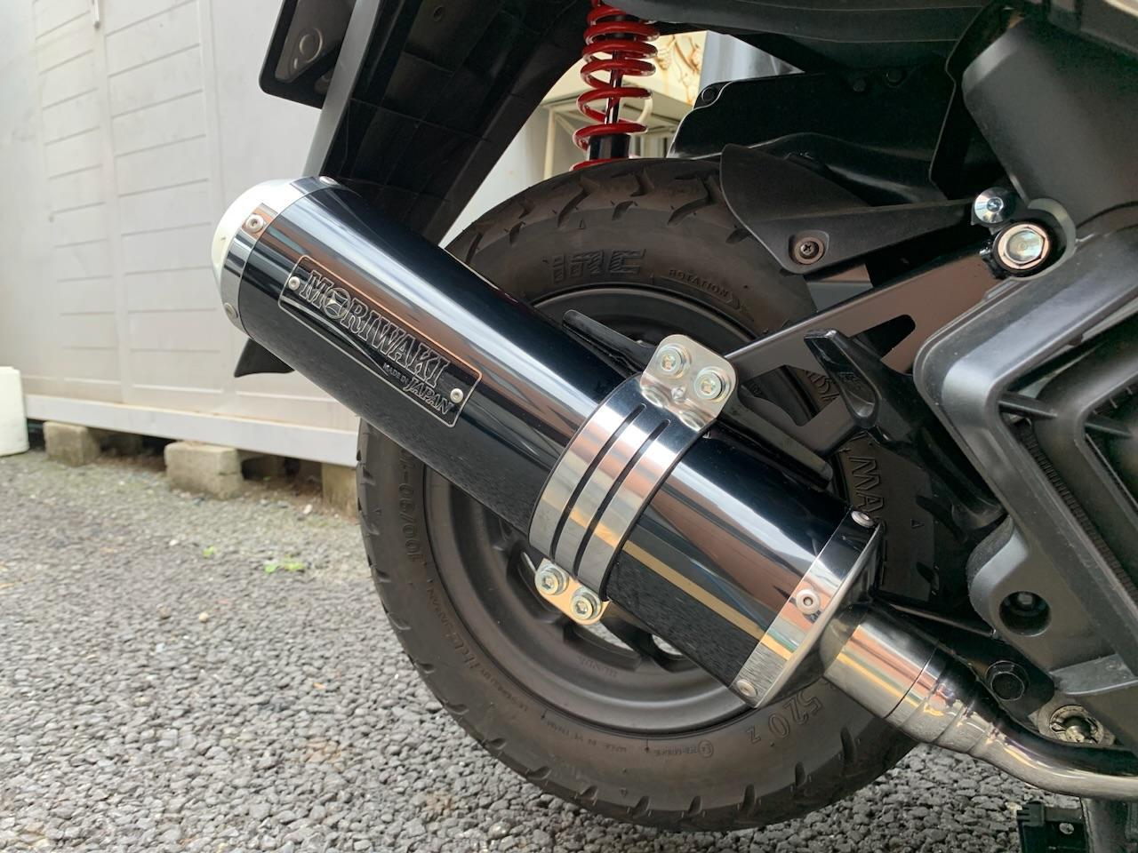 MORIWAKI フルエキゾーストマフラー ZERO BP-χ のパーツレビュー