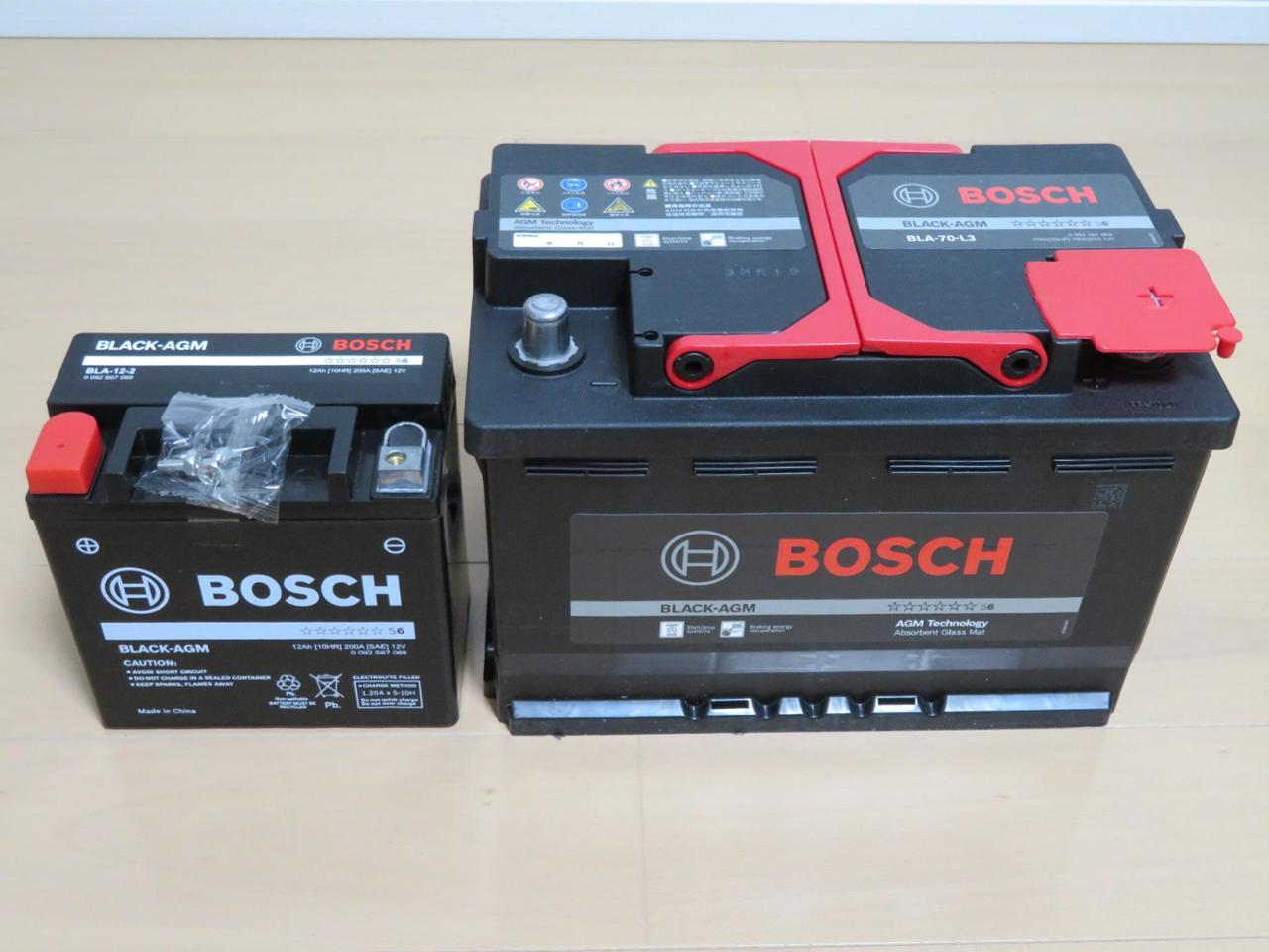 BOSCH BLACK-AGM BLA-70-L3、BLA-12-2 のパーツレビュー | ラングラー