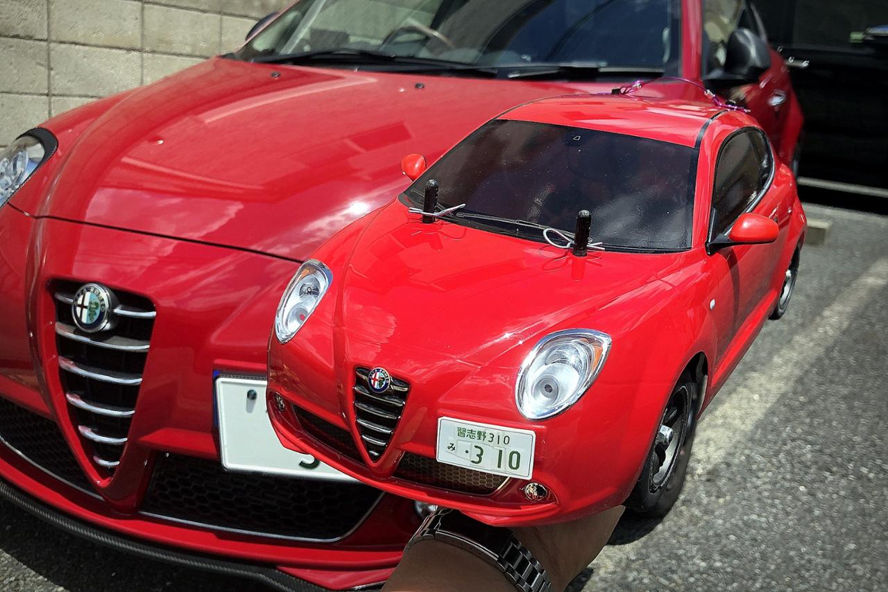 TAMIYA 1/10RC アルファロメオ MiTo (M-05シャーシ) のパーツレビュー