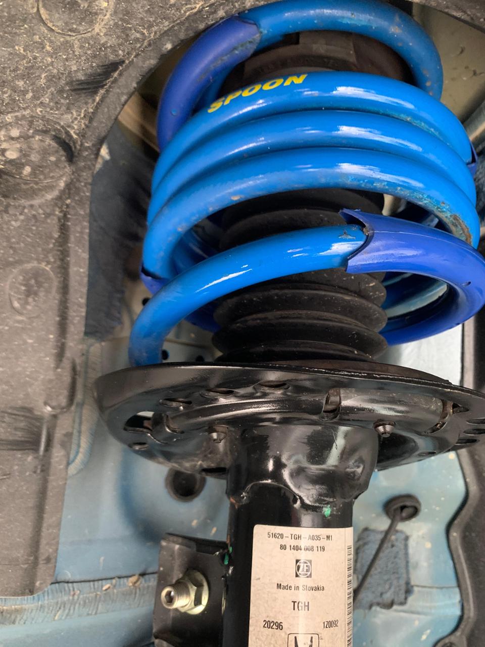 FK7シビックSPOON スプリング 青 FK7シビックSPOON スプリング 青 FK7