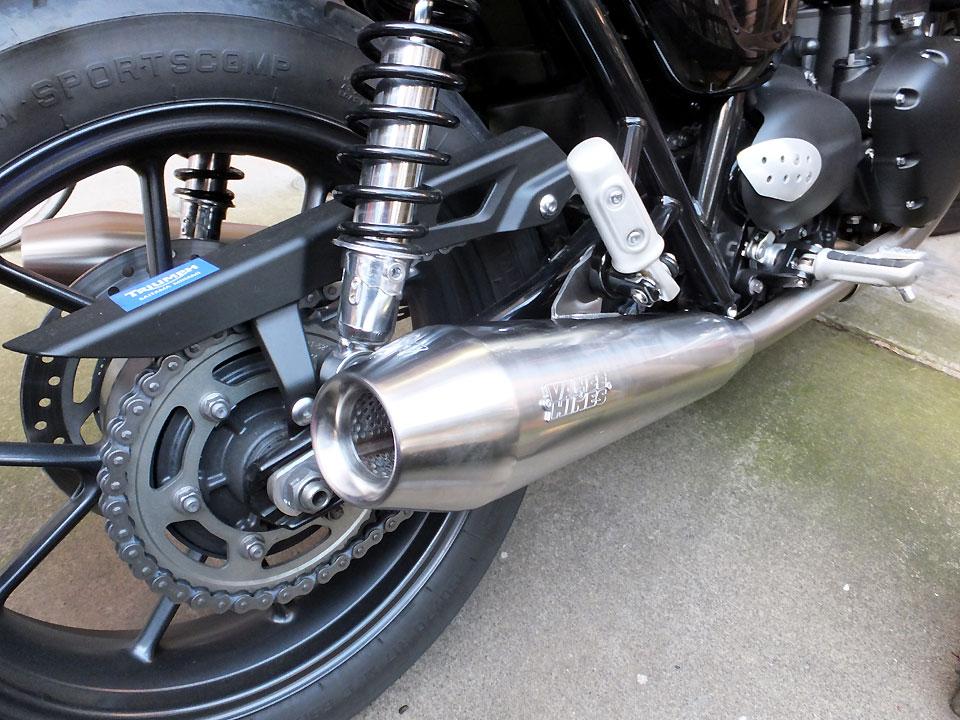 VANCE&HINES トライアンフ純正オプションスリップオンマフラー の