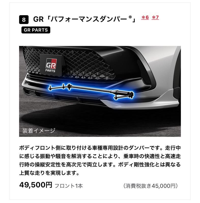 TRD GRパフォーマンスダンパー のパーツレビュー | クラウン（クロス