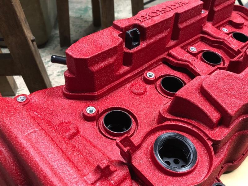 SPOON 赤結晶塗装エンジンヘッドカバー のパーツレビュー | シビック