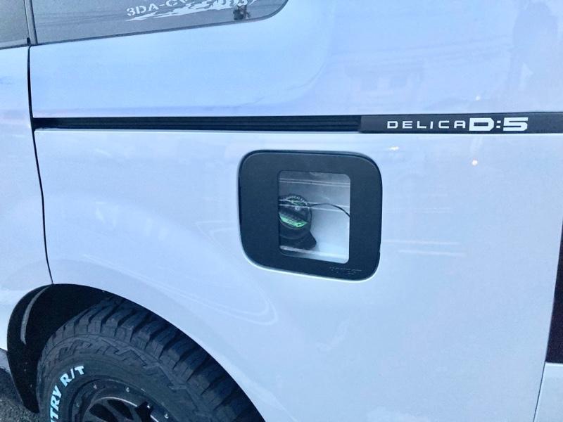 HONEST デリカD5 HONEST ガラスリッド 無地 調整プレート付 キャップ