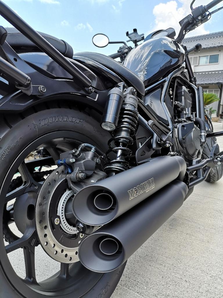 MORIWAKI フルエキ クロスツイン ブラック のパーツレビュー | レブル