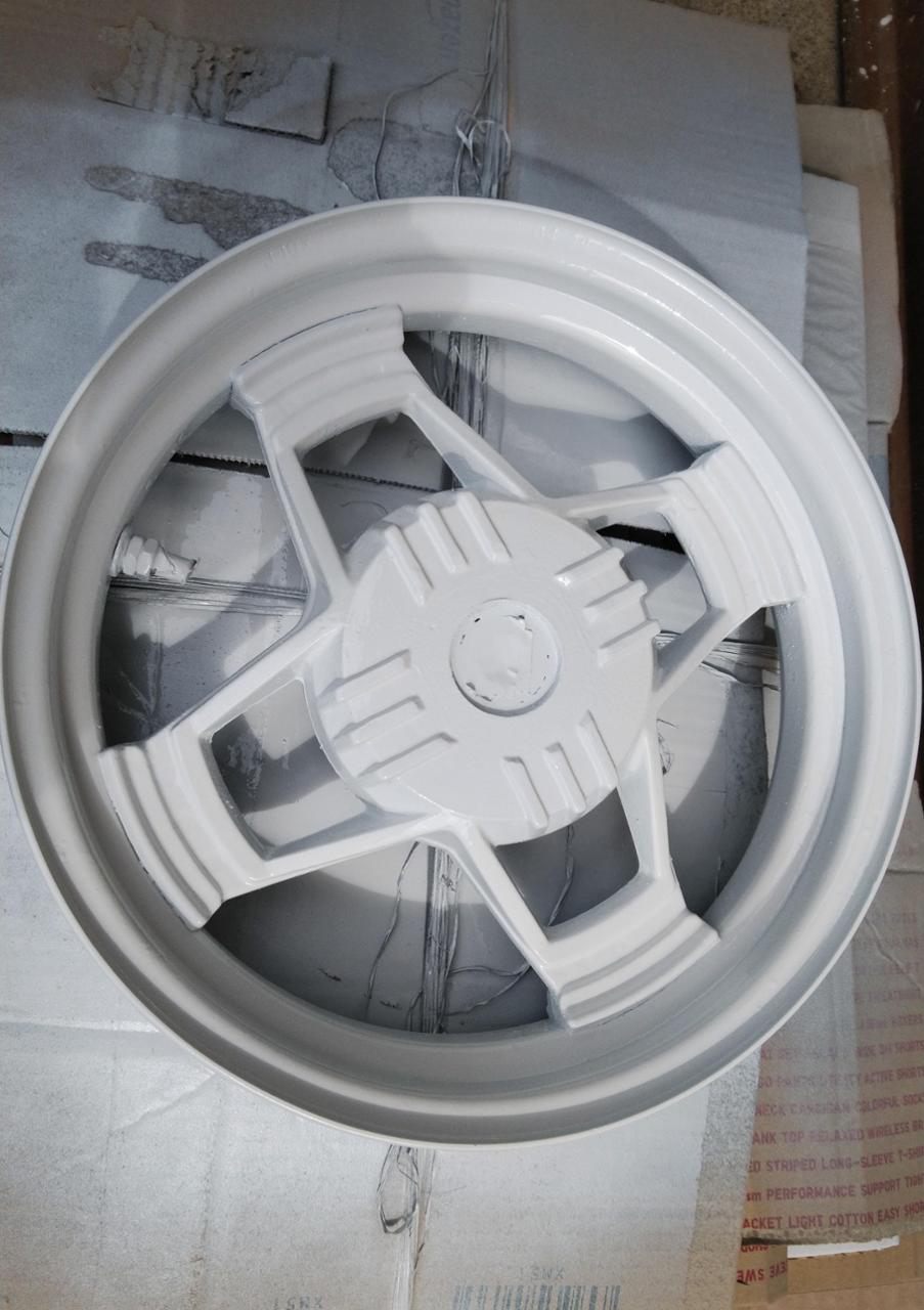 ヤマハ純正 アクティブ リアホイール のパーツレビュー | ジョグ-27V