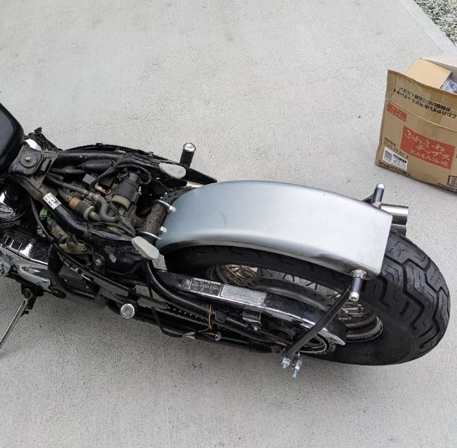 部品屋k&w スティード、フラットフェンダーkit のパーツレビュー