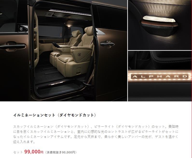 トヨタ新型アルファードのカスタム第一弾完了！ダイヤモンドカット