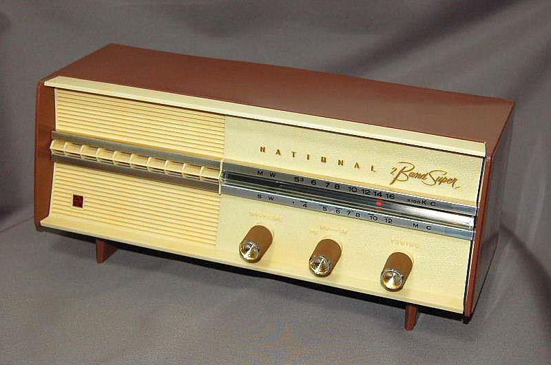 松下電器産業(ナショナル) 真空管ラジオ RE-260（ブラウン）｜覆面える