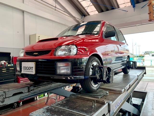 見た目はきれいでもいろいろとお疲れの様子の“ミラTR-XXアバンツァート