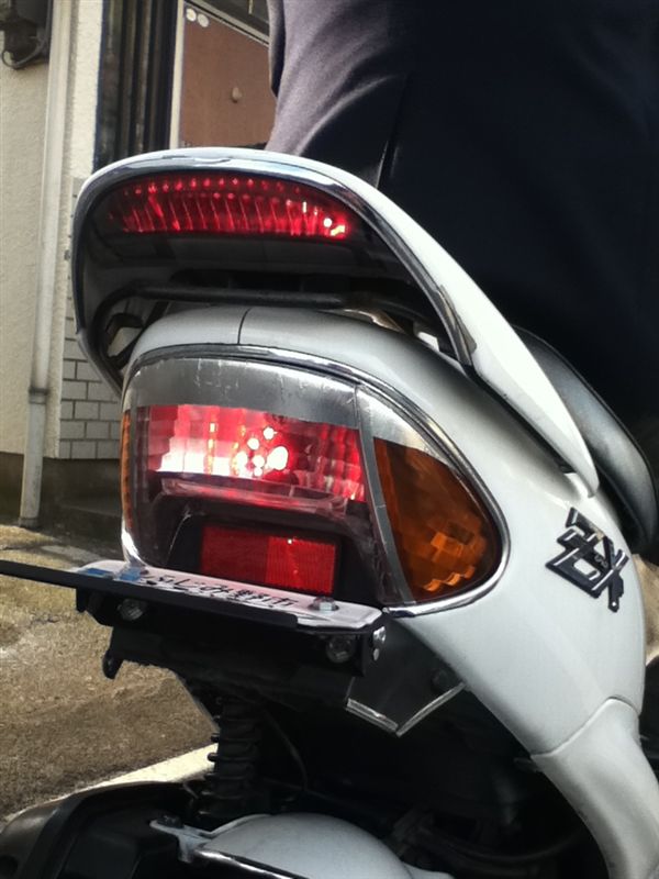 納車されてからの整備~ 5 テールランプLED化、レンズ、ナンバーステー