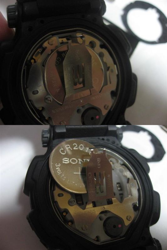 無限G-SHOCK（DW-8400マッドマン） 電池交換～取り付け（ホンダ