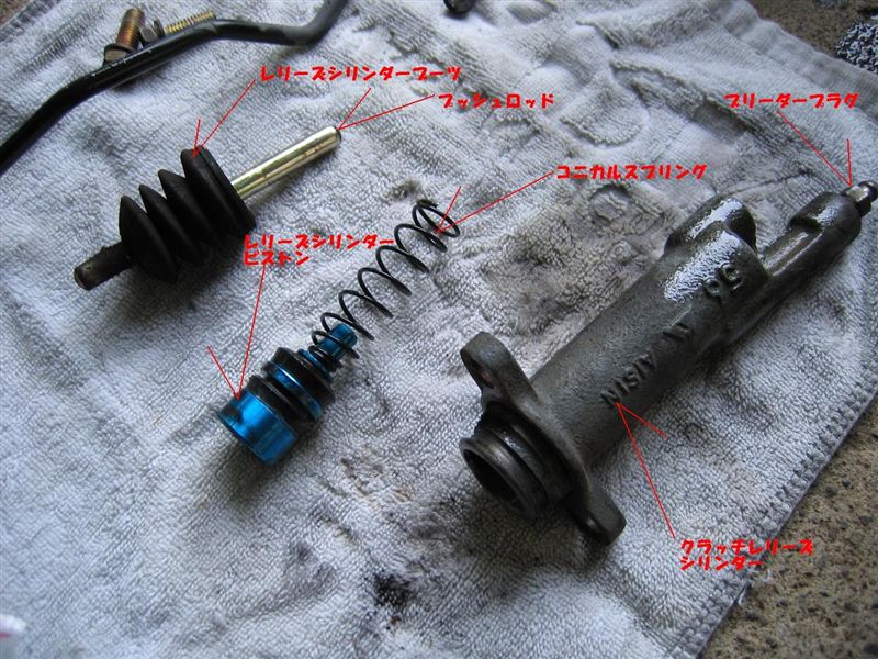 JZX100 純正クラッチレリーズシリンダー＆クラッチライン JZX100 JZX90