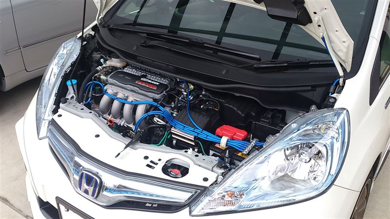 GE8フィットRS純正インテークチャンバー取り付け③（ホンダ フィット