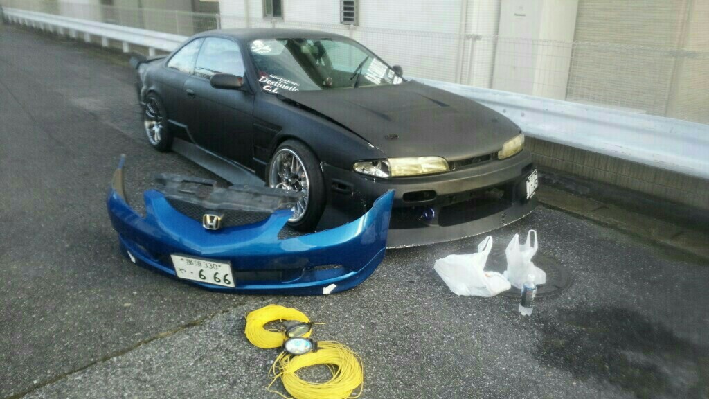 DC5インテグラタイプS、is純正フォグランプ取り付け（ホンダ