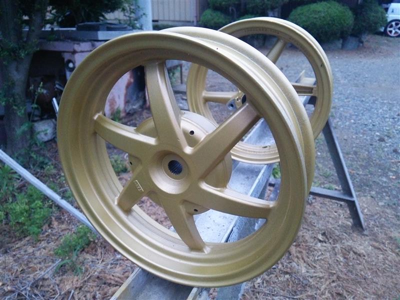 ホイール塗装（ホンダ Live Dio ZX (ライブディオZX)）by つよ@橙王