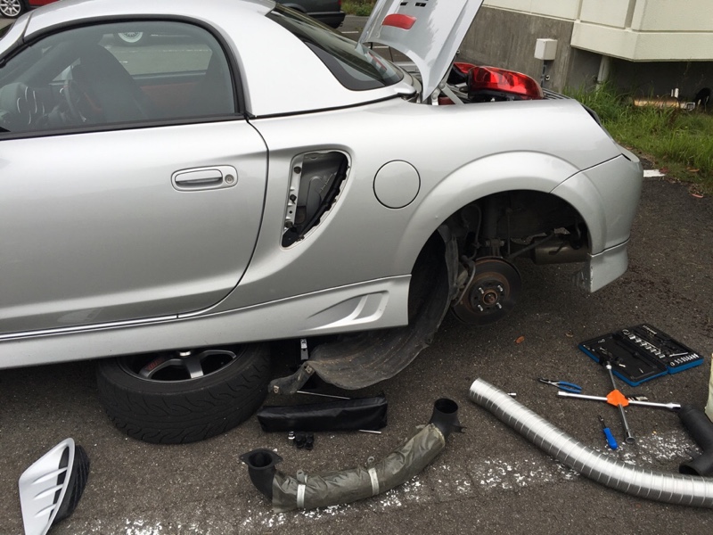 インレットダクト 取り付け（トヨタ MR-S・ZZW30）by ヘイショー