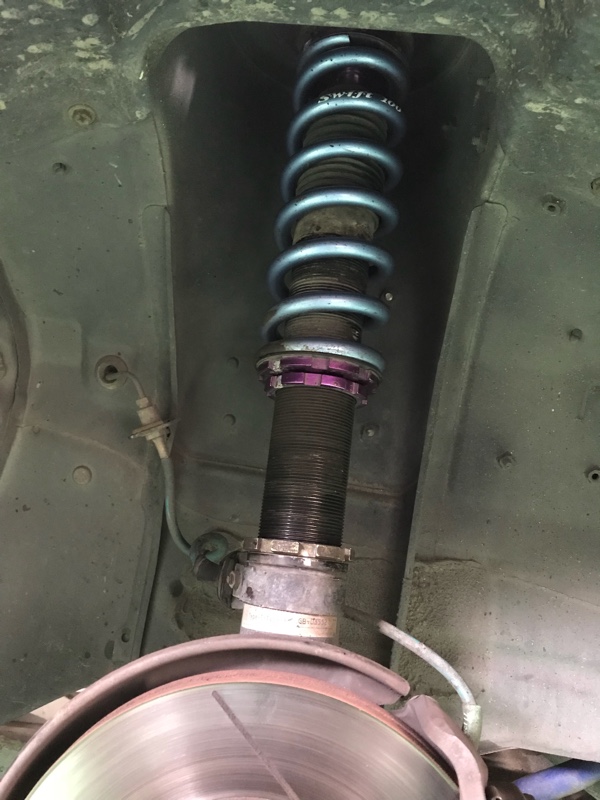 車高調スプリング交換 Swiftスプリング 10k（トヨタ スプリンター