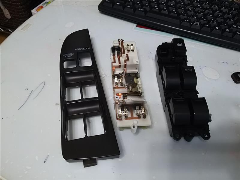 JZX81]パワーウインドウスイッチイルミネーション交換（トヨタ マーク