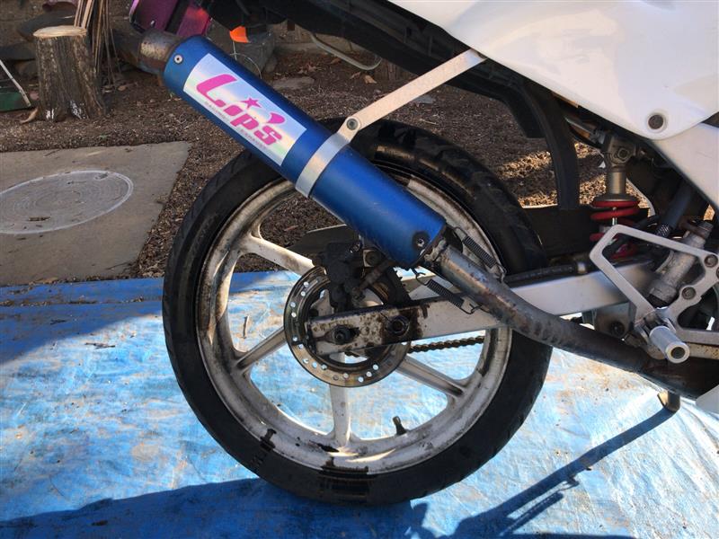 NS-1純正ショックアブソーバー、レーシングサイレンサー。