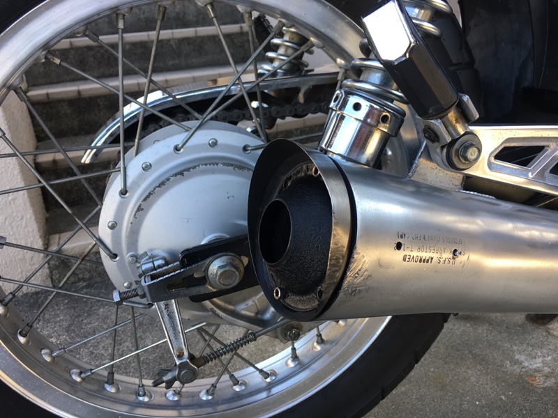 オープンエンドに変更&皿、34枚に増やす。（ホンダ GB400TT）by srh