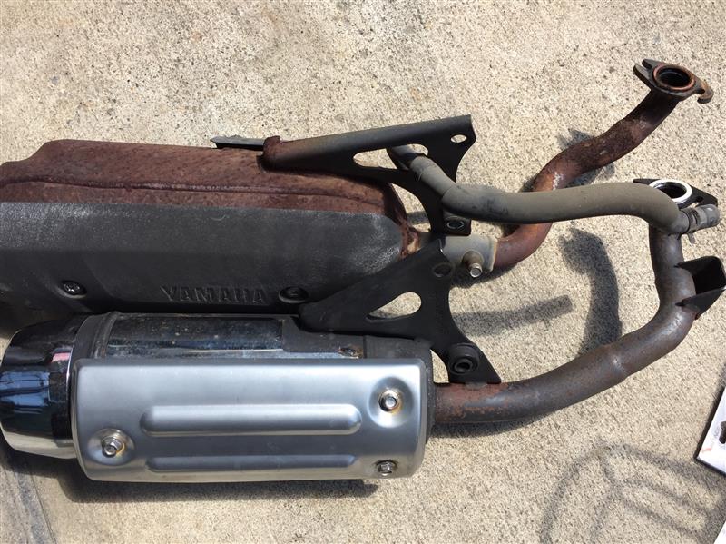 ベーシックジョグにSA16J 用のマフラーを取り付けしました！（ヤマハ