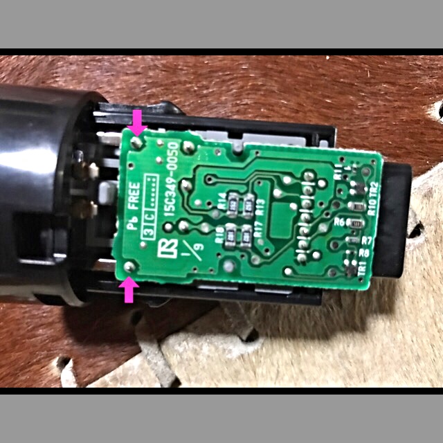 プッシュスタートスイッチLED打ち替え（トヨタ プリウス・30系）by