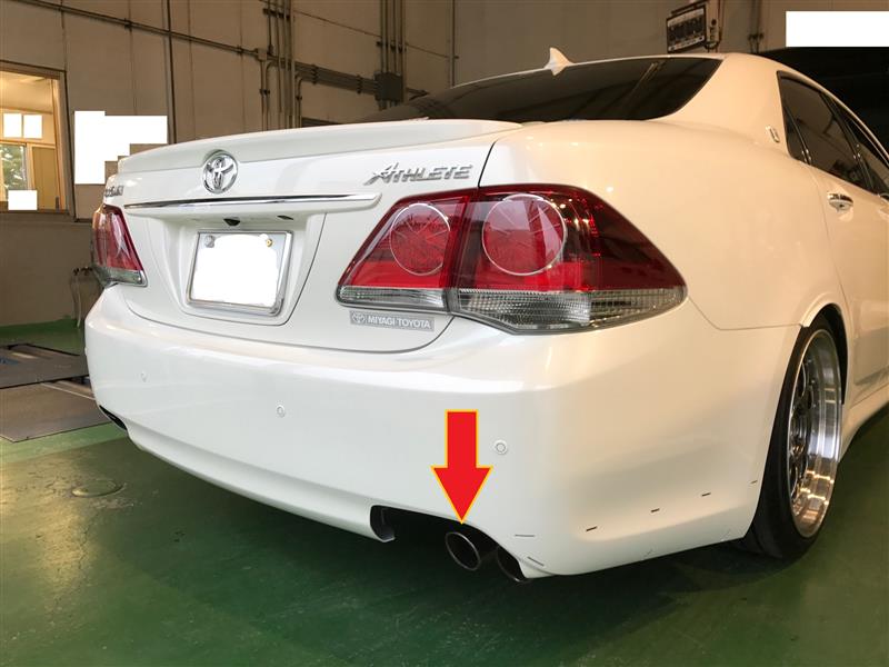 MARK－X G's 4本出し流用の考察について』（トヨタ クラウン