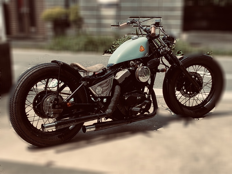 リジットサスで前後バランス調整（ヤマハ ビラーゴ250）by t-aku