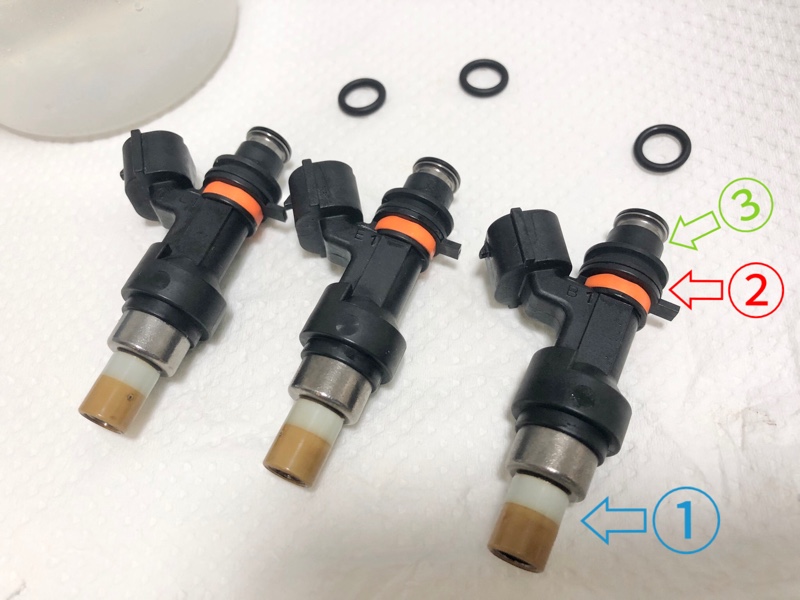 JB23 3型 インジェクター交換① 1穴→12穴化（スズキ ジムニー・JB23W