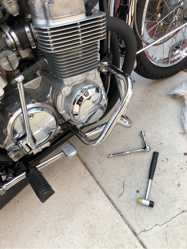 エンジンガード装着（ホンダ CB750・FOUR）by なぎへい - みんカラ