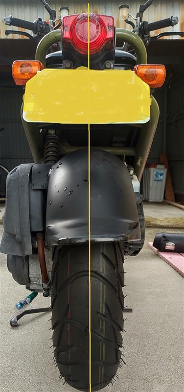 リアホイールの12インチ化（ホンダ ズーマー）by 封印 - みんカラ