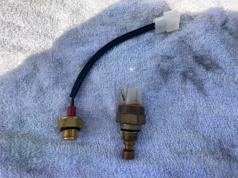 電動ラジエターファンスイッチ交換（日産 スカイライン・R30）by