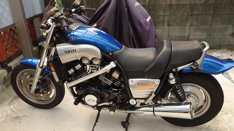 V-MAX1200 スパトラ マフラー取り付け（ヤマハ V-MAX）by サンメカ