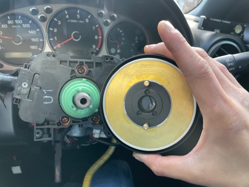 NRG製ショートボスSRK-140HとクイックリリースSRK-200BL取り付け Part