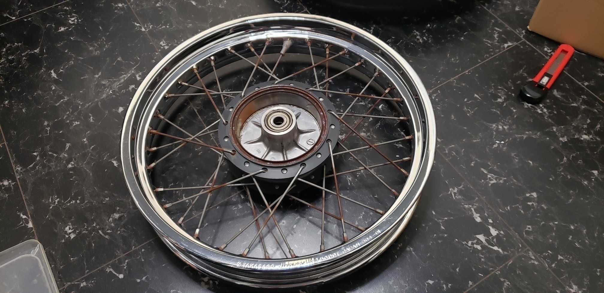 スーパーカブを太足ワイドリムに①（ホンダ スーパーカブ50）by 10play