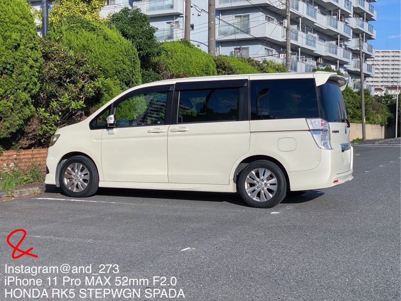 中古新規登録でナンバープレートが付いた（4代目RK5型ステップワゴン