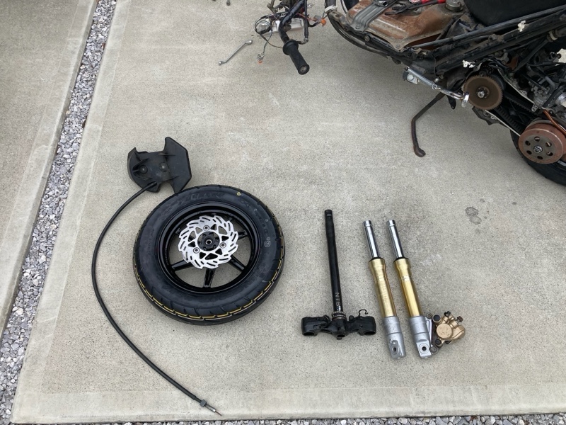 ディスク化 zx足周り 取り付け（ホンダ ライブディオ）by あまじゃ