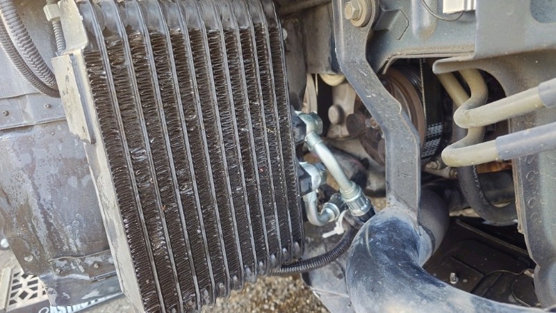 オイルクーラーホース交換（三菱 ランサーエボリューションVII・CT9A