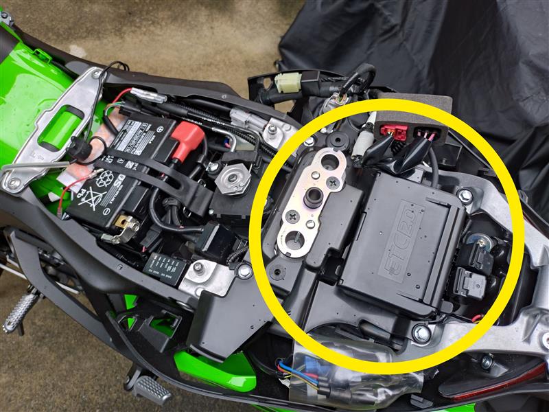 愛車ZX10R ETC車載器取り付け（カワサキ ニンジャ ZX-10R）by ノッケ