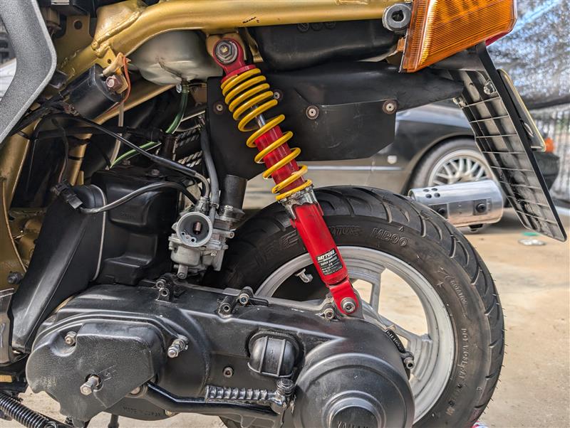 2NA チャンプRS リアサスペンションの交換（ヤマハ チャンプRS）by al