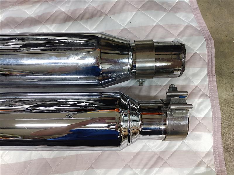 ハーレー 北米マフラーへ交換～4 なんとか装着編♪（ハーレー