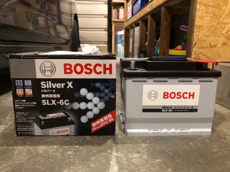 補機ﾊﾞｯﾃﾘｰ交換【BOSCH SILVER-X SLX-6C】（トヨタ アルファード・30系