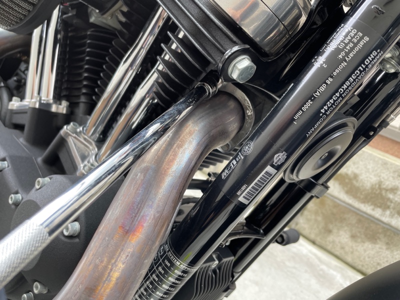 ハーレー フォーティーエイト Yパイプマフラー交換 （直管爆音