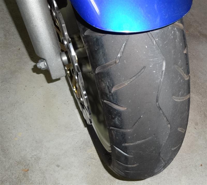 前後タイヤ交換 23488km ダンロップ→シンコー（ホンダ ホーネット250