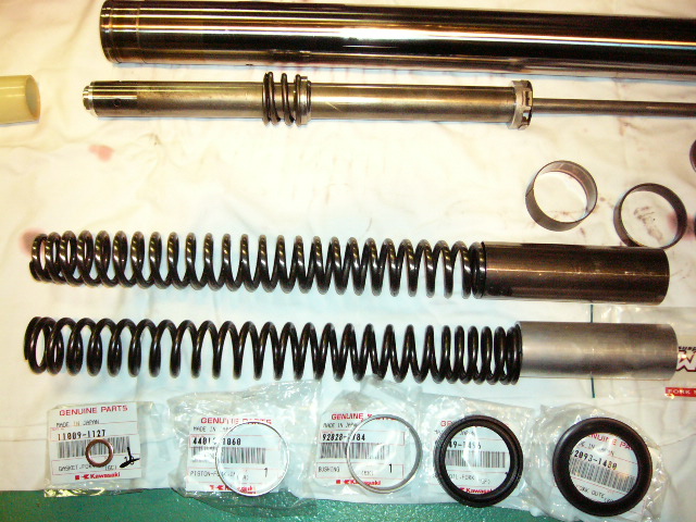 FフォークOH / WPスプリング交換 Vol.2（カワサキ ZRX1200R）by SEIGA